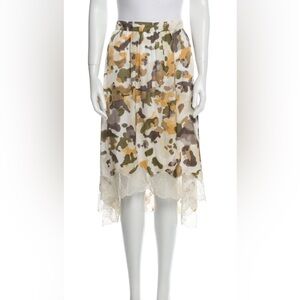 Zadig and Voltaire Lace soft camouflage , Midi Skirt